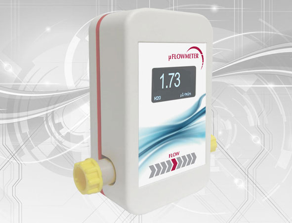 Non-invasive inline μ-flowmeter